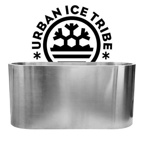 Metal ice bath double - ice,