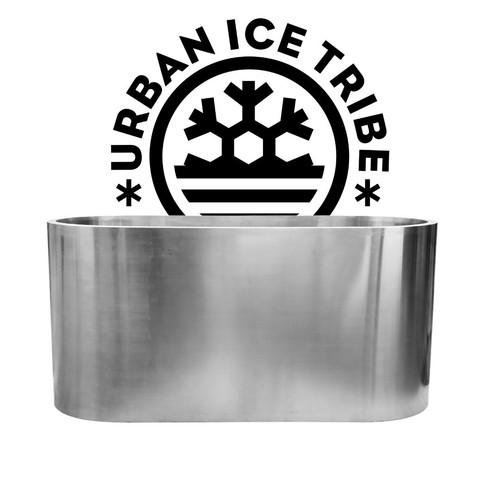 Metal ice bath double - ice,