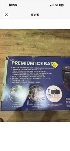 Ice bath cold plunge - ice,